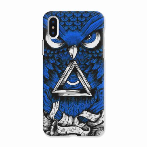 Iphone XS Mobile Covers Blue Owl