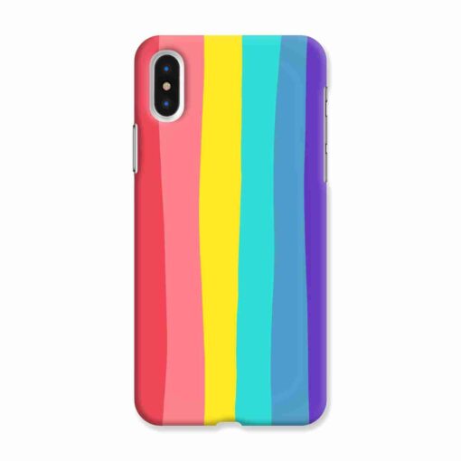 Iphone XS Mobile Covers Bright Rainbow