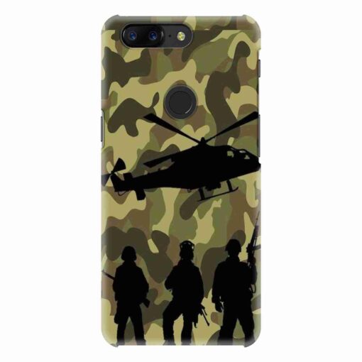 Oneplus 5T Army Design Mobile Cover