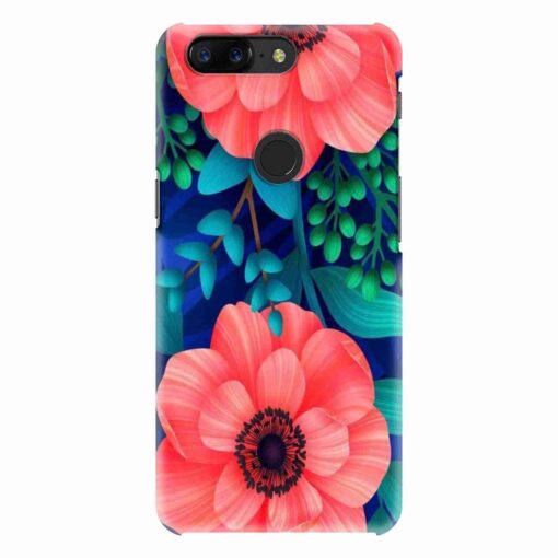 Oneplus 5T Peach Floral