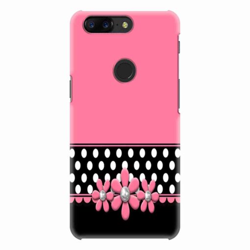 Oneplus 5T Pink black Floral