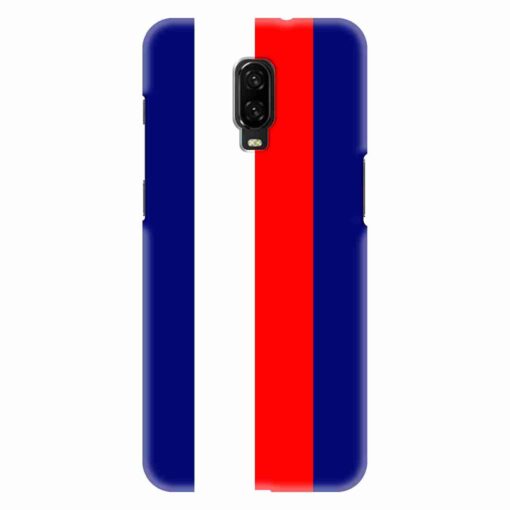 Oneplus 6T Blue Red Straight Line
