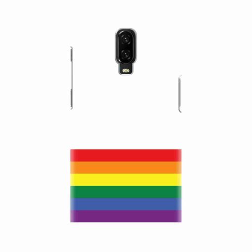 Oneplus 6T Rainbow Stripes Back Cover