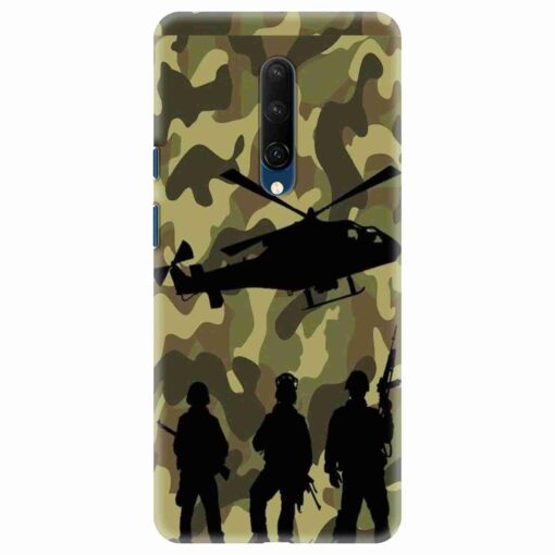 Oneplus 7T Pro Army Design Mobile Cover