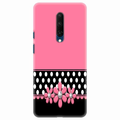Oneplus 7T Pro Pink black Floral