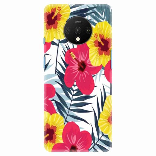 Oneplus 7T Red Yellow Floral FLOB