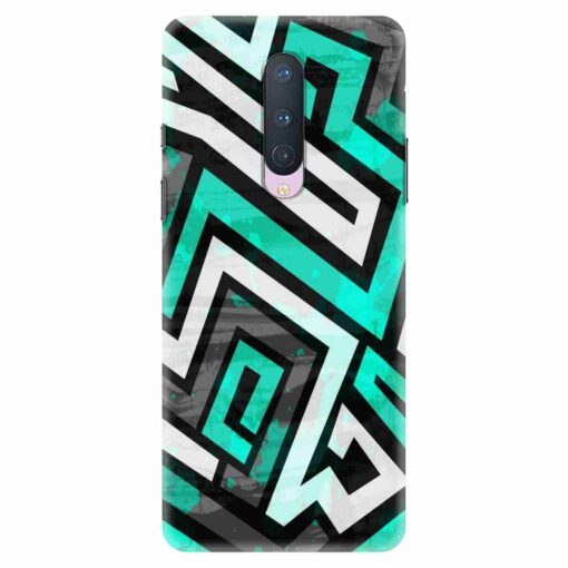 Oneplus 8 5G T Mobile Green Abstract FLOE