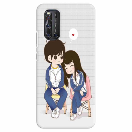 Vivo V19 Mobile Covers Romantic Friends Back Cover