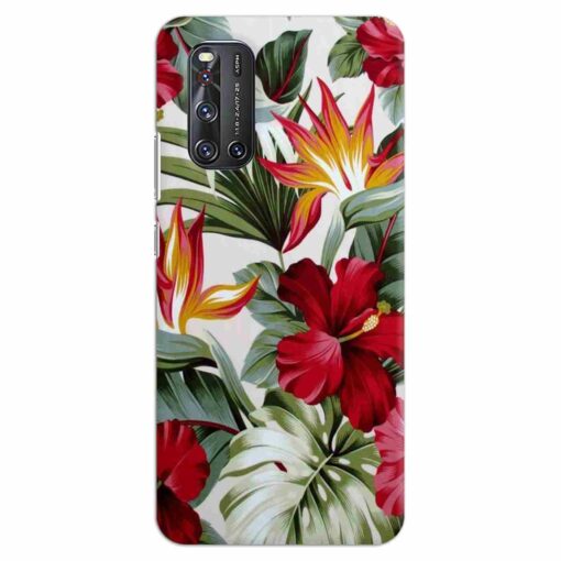 Vivo V19 Mobile Covers Tropical Floral DE5