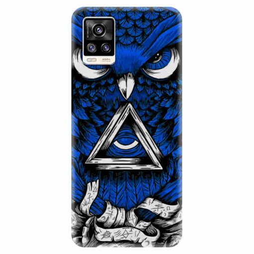 Vivo V20 Mobile Covers Blue Owl