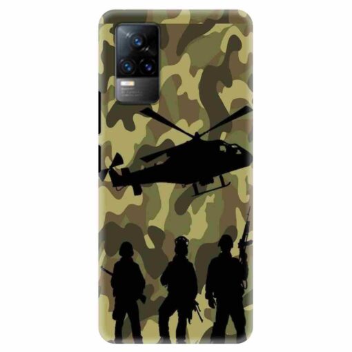 Vivo V21E Mobile Covers Army Design Mobile Cover