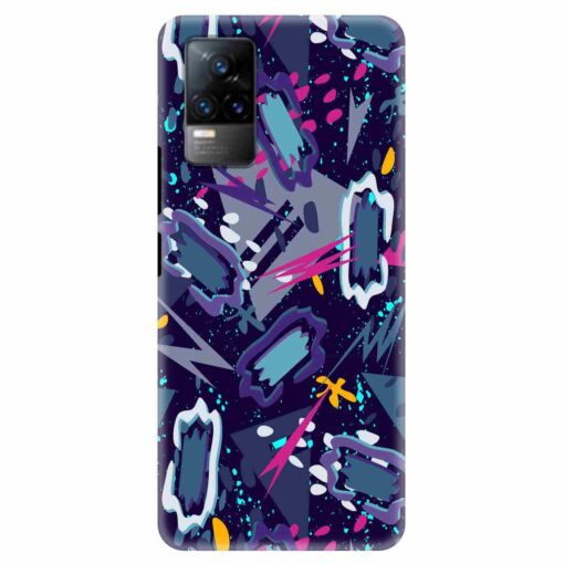 Vivo V21E Mobile Covers Blue Abstract