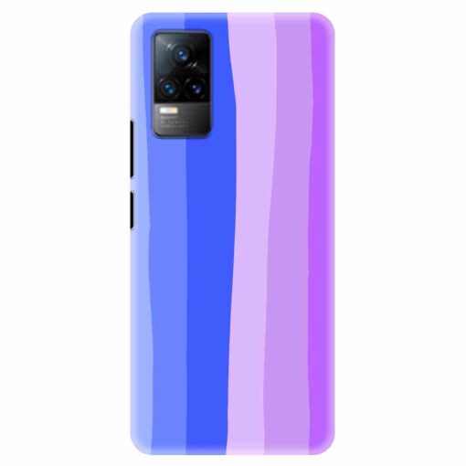 Vivo V21E Mobile Covers Blue Shade Rainbow Hardcase