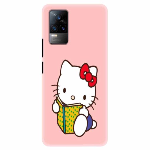 Vivo V21E Mobile Covers Studying Cute Kitty