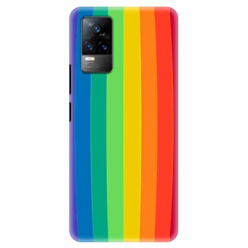 Vivo V21E Mobile Covers Vertical Rainbow