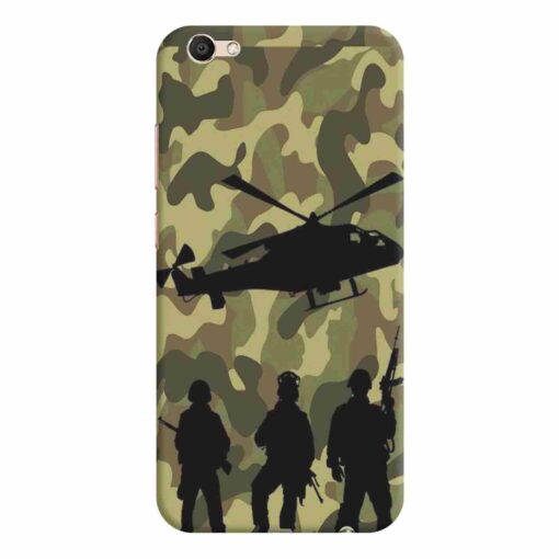 Vivo V5 Mobile Covers Army Design Mobile Cover