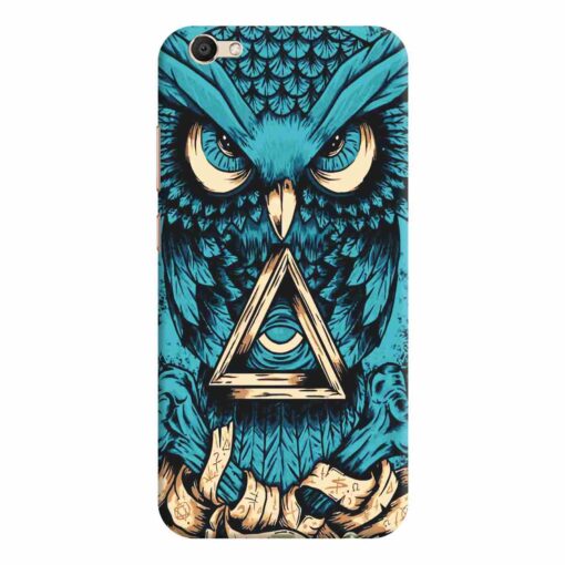 Vivo V5 Mobile Covers Blue Almighty Owl