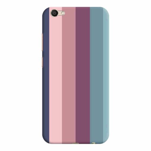 Vivo V5 Mobile Covers Dark Shade Straight Rainbow