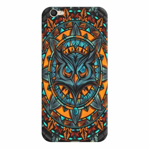 Vivo V5 Mobile Covers Orange Amighty Owl