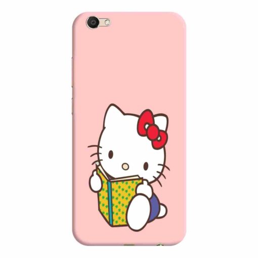 Vivo V5 Mobile Covers Studying Cute Kitty