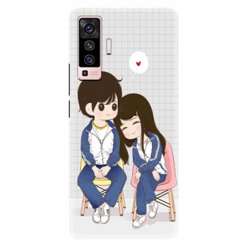 Vivo X50 Mobile Covers Romantic Friends Back Cover