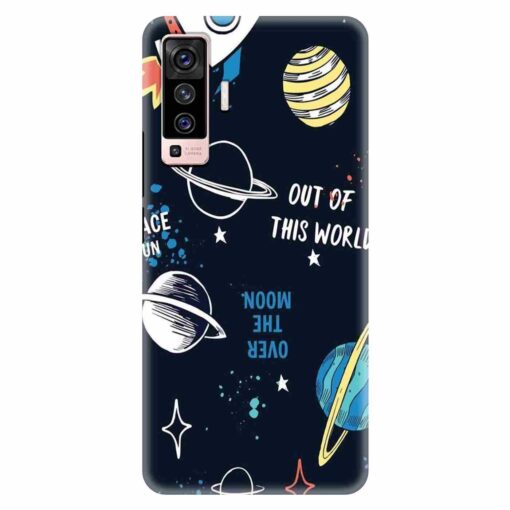 Vivo X50 Mobile Covers Space Fun Doodle