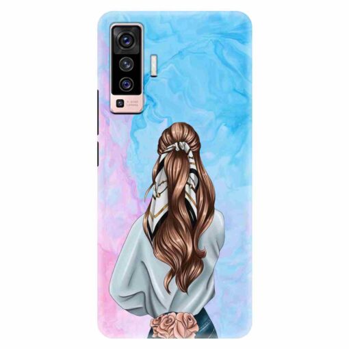 Vivo X50 Mobile Covers Stylish Girl 3D