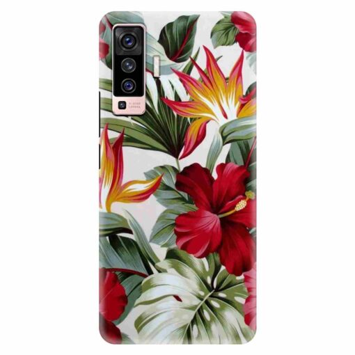 Vivo X50 Mobile Covers Tropical Floral DE5