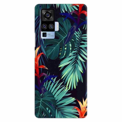 Vivo X50 Pro Mobile Covers Multicolor Leaf FLOC