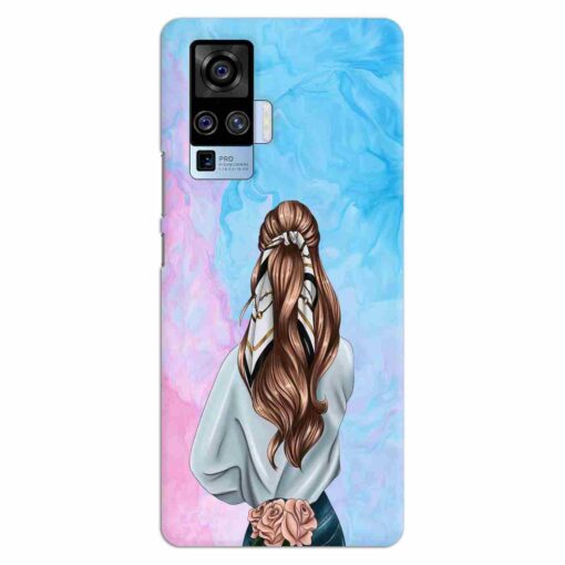 Vivo X50 Pro Mobile Covers Stylish Girl 3D