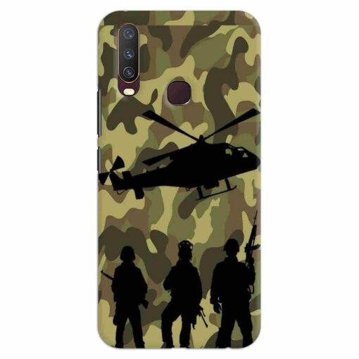 Vivo Y12 Mobile Covers Army Design Mobile Cover