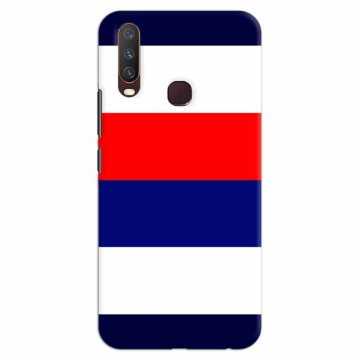 Vivo Y12 Mobile Covers Blue Red Horizontal Line