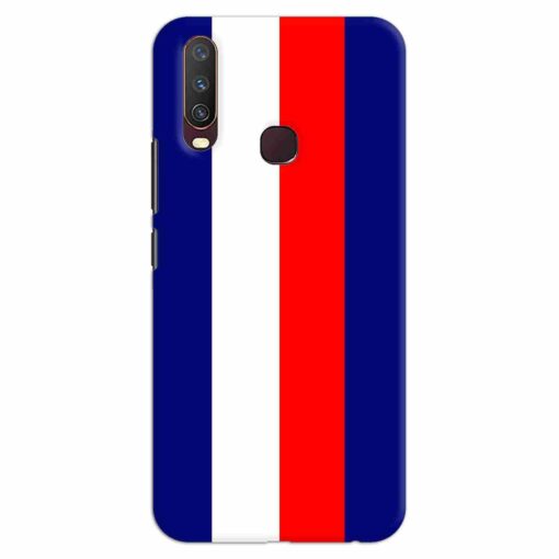 Vivo Y12 Mobile Covers Blue Red Straight Line