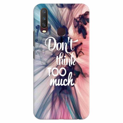 Vivo Y12 Mobile Covers Dont think Too Much