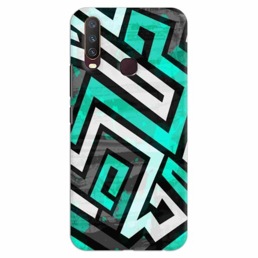 Vivo Y12 Mobile Covers Green Abstract FLOE