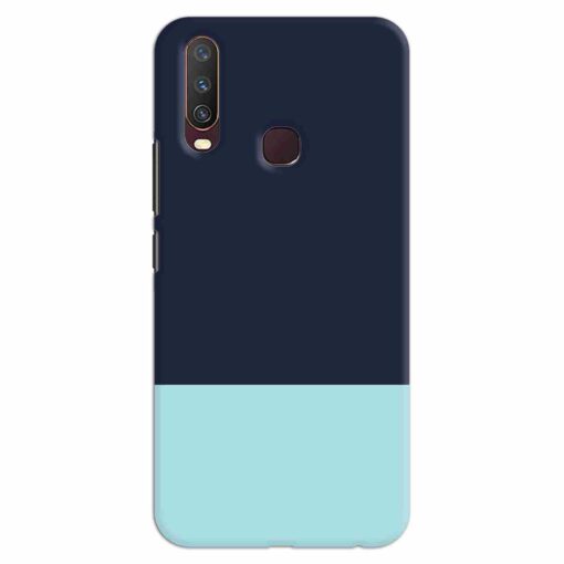 Vivo Y12 Mobile Covers Light Blue and Prussian Formal