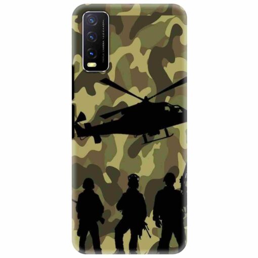 Vivo Y20 Mobile Covers Army Design Mobile Cover