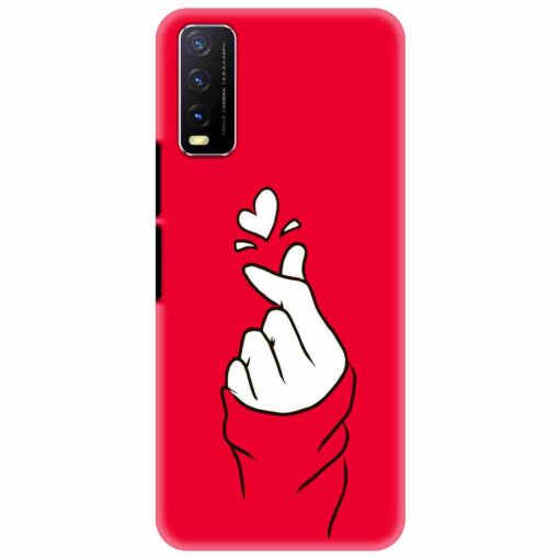 Vivo Y20 Mobile Covers BTS Red Hand