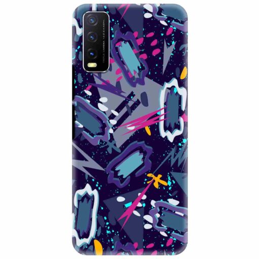 Vivo Y20 Mobile Covers Blue Abstract