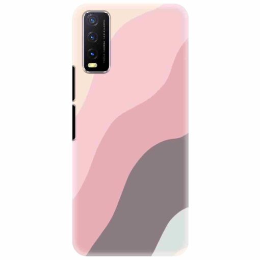 Vivo Y20 Mobile Covers Colorful Curvy Line