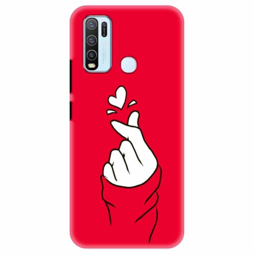 Vivo Y50 Mobile Covers BTS Red Hand