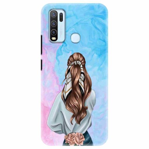 Vivo Y50 Mobile Covers Stylish Girl 3D