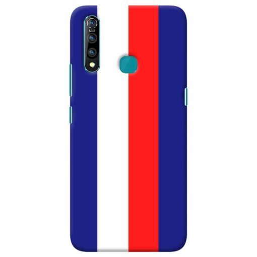 Vivo Z1 Pro Mobile Covers Blue Red Straight Line