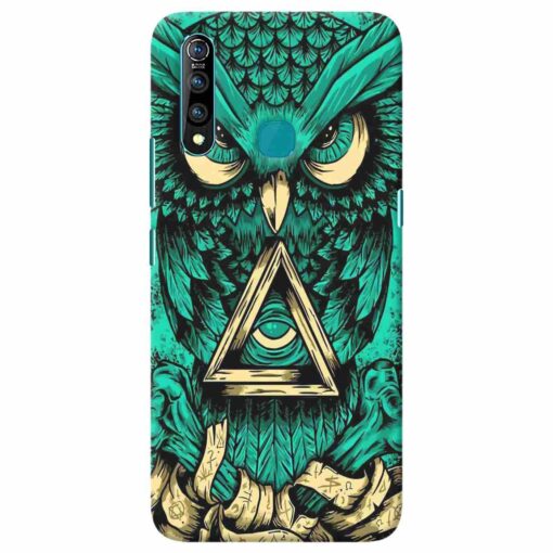 Vivo Z1 Pro Mobile Covers Green Almighty Owl