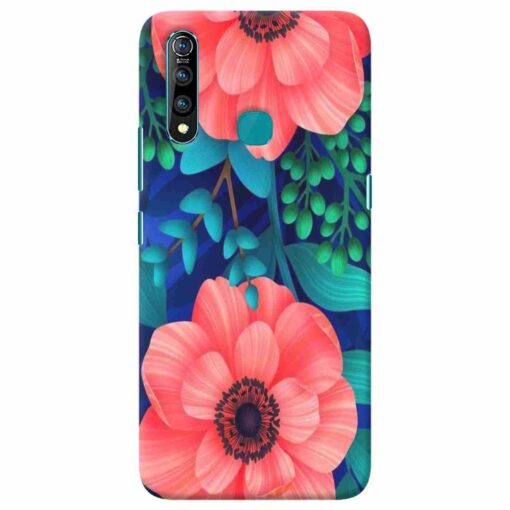 Vivo Z1 Pro Mobile Covers Peach Floral