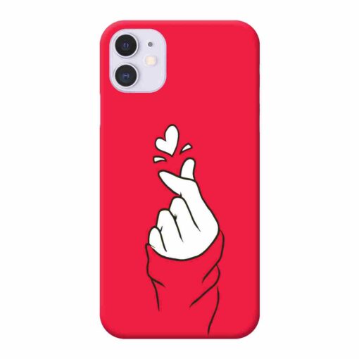 iPhone 11 Mobile Cover BTS Red Hand