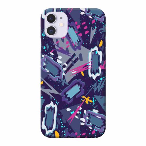 iPhone 11 Mobile Cover Blue Abstract