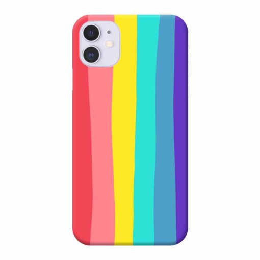 iPhone 11 Mobile Cover Bright Rainbow