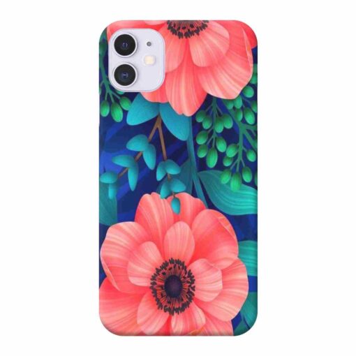 iPhone 11 Mobile Cover Peach Floral