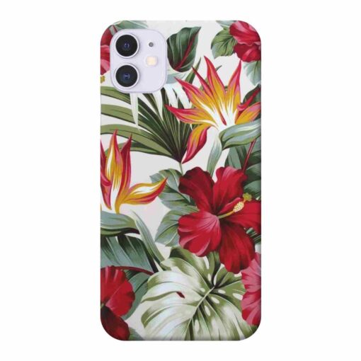 iPhone 11 Mobile Cover Tropical Floral DE5